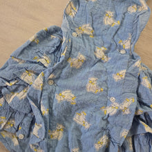 Load image into Gallery viewer, Vintage Bear Pattern Ruffled Sunsuit 9-12 months
