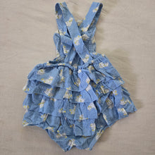 Load image into Gallery viewer, Vintage Bear Pattern Ruffled Sunsuit 9-12 months

