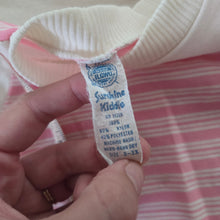 Load image into Gallery viewer, Vintage Striped Romper 18-24 months *flaw
