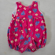 Load image into Gallery viewer, Vintage Floral Cotton Bubble Romper 9-12 months
