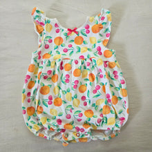 Load image into Gallery viewer, Vintage Citrus Fruit Cotton Bubble Romper 9-12 months
