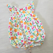 Load image into Gallery viewer, Vintage Citrus Fruit Cotton Bubble Romper 9-12 months
