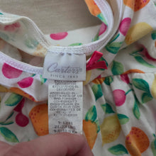 Load image into Gallery viewer, Vintage Citrus Fruit Cotton Bubble Romper 9-12 months
