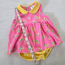 Load image into Gallery viewer, Vintage McKids Cherry Twirl Cotton Romper 9-12 months
