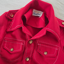 Load image into Gallery viewer, Vintage 70s Red Buttondown 12-18 months
