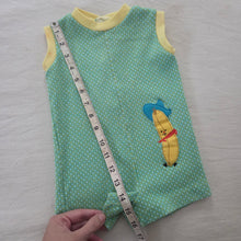 Load image into Gallery viewer, Vintage Banana Boy Romper 9-12 months
