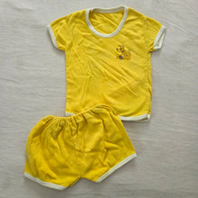 Load image into Gallery viewer, Vintage Pluto Yellow Matching Set 9-12 months
