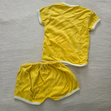 Load image into Gallery viewer, Vintage Pluto Yellow Matching Set 9-12 months
