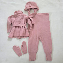 Load image into Gallery viewer, Vintage 4-Piece Matching Wool Knit Set 12-18 months
