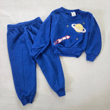 Load image into Gallery viewer, Vintage Outer Space Matching Set 18 months
