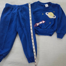 Load image into Gallery viewer, Vintage Outer Space Matching Set 18 months
