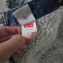 Load image into Gallery viewer, Vintage Levi's Acid Sherpa Jean Jacket 9-12 months
