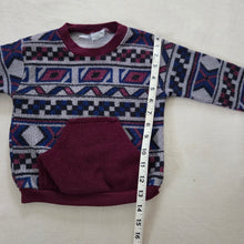 Load image into Gallery viewer, Vintage Pattern Fleece Sweater 3t
