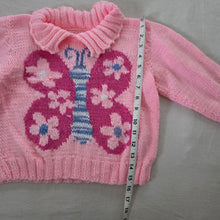 Load image into Gallery viewer, Vintage Butterfly Pink Knit Sweater 4t

