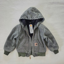 Load image into Gallery viewer, Y2k Carhartt Sage Distressed Jacket 4t *broken zipper
