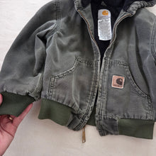 Load image into Gallery viewer, Y2k Carhartt Sage Distressed Jacket 4t *broken zipper
