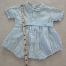 Load image into Gallery viewer, Vintage Embroidered Bubble Romper 3 months
