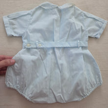 Load image into Gallery viewer, Vintage Embroidered Bubble Romper 3 months
