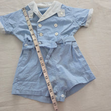 Load image into Gallery viewer, Vintage Classic Boy Romper 12 months
