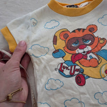 Load image into Gallery viewer, Vintage Bear Airplane Romper 3-6 months
