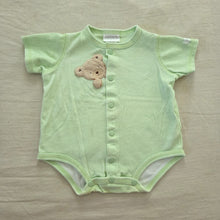 Load image into Gallery viewer, Vimtage Bear Gingham Cotton Romper 0-3 months

