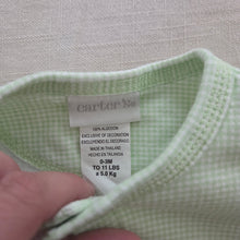 Load image into Gallery viewer, Vimtage Bear Gingham Cotton Romper 0-3 months
