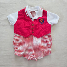 Load image into Gallery viewer, Vintage Classic Boy Romper 0-3 months
