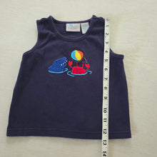 Load image into Gallery viewer, Vintage Shark + Crab Cotton Tank Top 24 months

