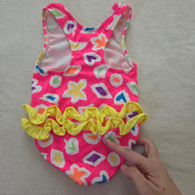 Load image into Gallery viewer, Vintage Shapes Ruffled Swimsuit 9-12 months
