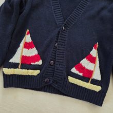 Load image into Gallery viewer, Vintage Sailboat Knit Cardigan 4t/5t
