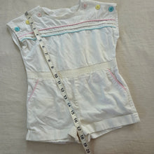 Load image into Gallery viewer, Vintage Summer Striped Cotton Romper 2t

