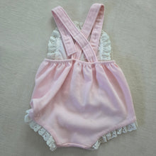 Load image into Gallery viewer, Vintage Flower Pink Sunsuit 6-9 months
