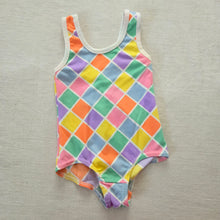 Load image into Gallery viewer, Vintage 70s Diamond Swimsuit 6-9 months
