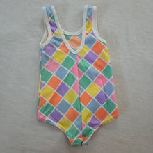 Load image into Gallery viewer, Vintage 70s Diamond Swimsuit 6-9 months
