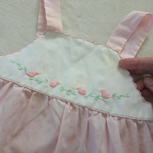 Load image into Gallery viewer, Vintage Bird Embroidered Bubble Romper 6 months
