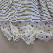 Load image into Gallery viewer, Vintage McKids Fruit + Striped Cotton Romper 12-18 months
