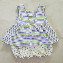 Load image into Gallery viewer, Vintage McKids Fruit + Striped Cotton Romper 12-18 months

