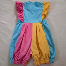 Load image into Gallery viewer, Vintage Chocolate Soup Color Block Romper 5t
