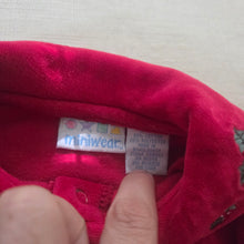 Load image into Gallery viewer, Vintage Wintery Velour Matching Set 3-6 months
