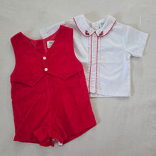 Load image into Gallery viewer, Vintage Train Embroidered Matching Set 9-12 months
