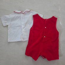 Load image into Gallery viewer, Vintage Train Embroidered Matching Set 9-12 months
