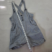 Load image into Gallery viewer, Vintage Gingham Girly Cotton Shortalls kids 10
