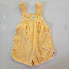 Load image into Gallery viewer, Vintage Sears Floral Yellow Shortalls 3t
