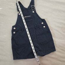 Load image into Gallery viewer, Vintage Navy Blue Shortalls 18 months
