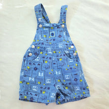 Load image into Gallery viewer, Vintage Nautical Ocean Cotton Shortalls 18 months
