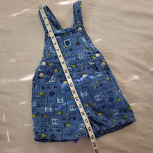 Load image into Gallery viewer, Vintage Nautical Ocean Cotton Shortalls 18 months
