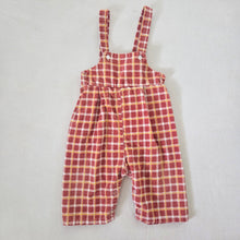Load image into Gallery viewer, Vintage Warm Plaid Overalls 9-12 months
