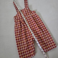 Load image into Gallery viewer, Vintage Warm Plaid Overalls 9-12 months
