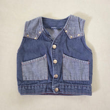 Load image into Gallery viewer, Vintage Denim Vest 12-18 months

