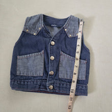 Load image into Gallery viewer, Vintage Denim Vest 12-18 months
